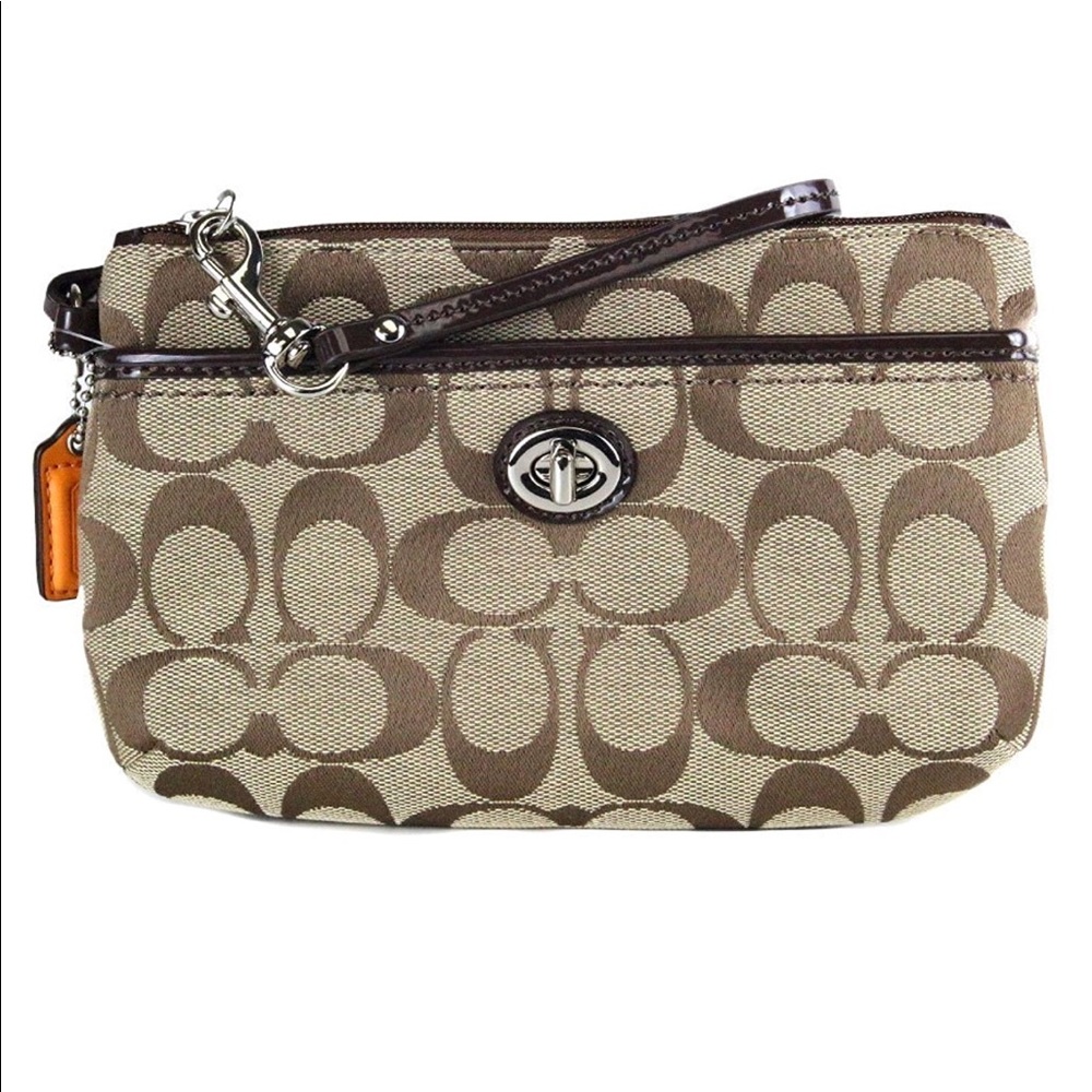 Coach Park Signature Medium Wristlet F49175